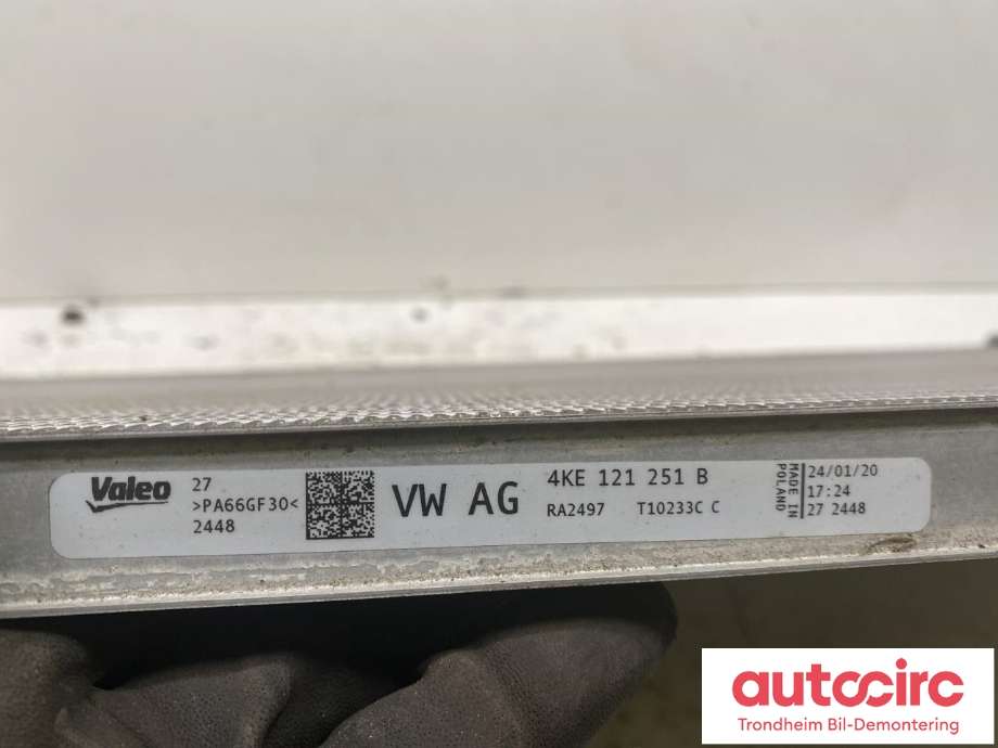 Radiator (automat gir) til Audi e-tron 2018-->>  (4KE 121 251 B|)