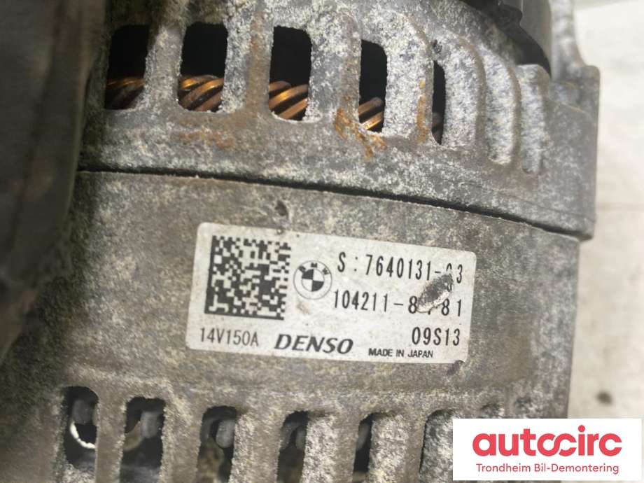 Dynamo diesel til BMW X1 2015-2022 (F48) (F48) (DENSO|12 31 7 640 875|12 31 7 646 814|7640131)