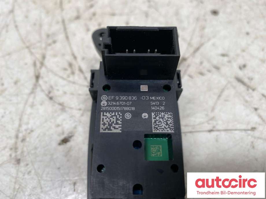 Bryter elektrisk håndbrekk/parkbrems til BMW X1 2015-2022 (F48) (F48) (61319877887|9 390 836|EF 9 390 836)