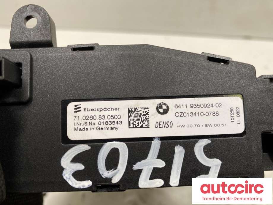 Varmeapparat register til BMW X1 2015-2022 (F48) (F48) (6411 9350924|)