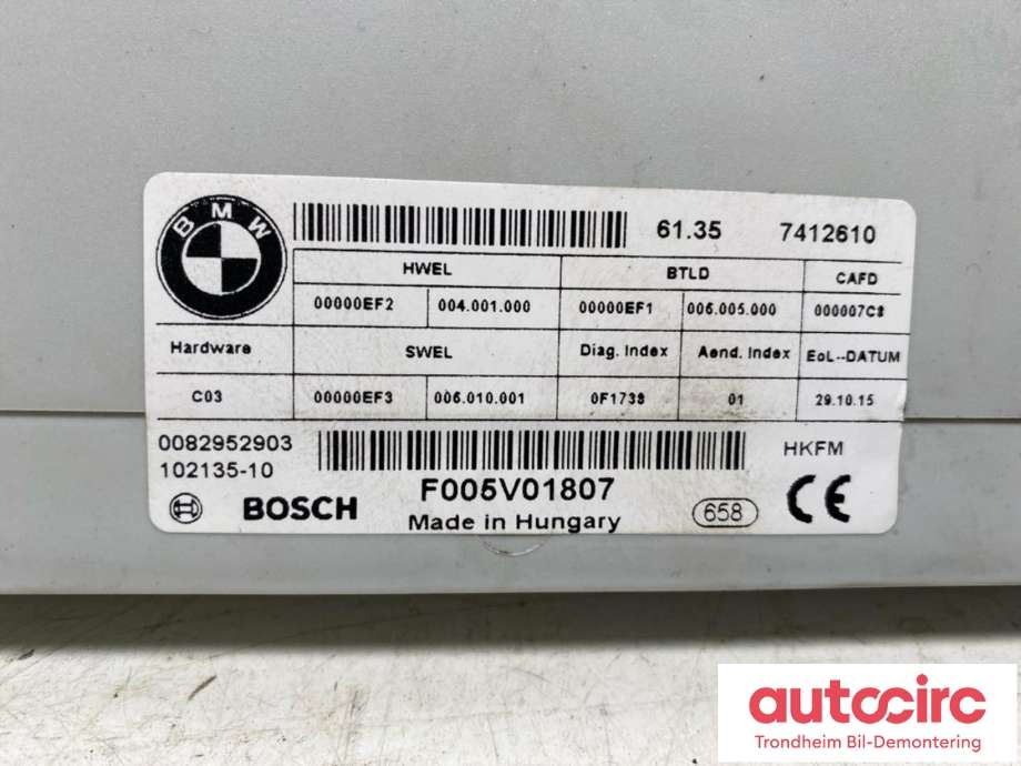 Styreenhet elektrisk bakluke til BMW X1 2015-2022 (F48) (F48) (61 35 7 412 610|)