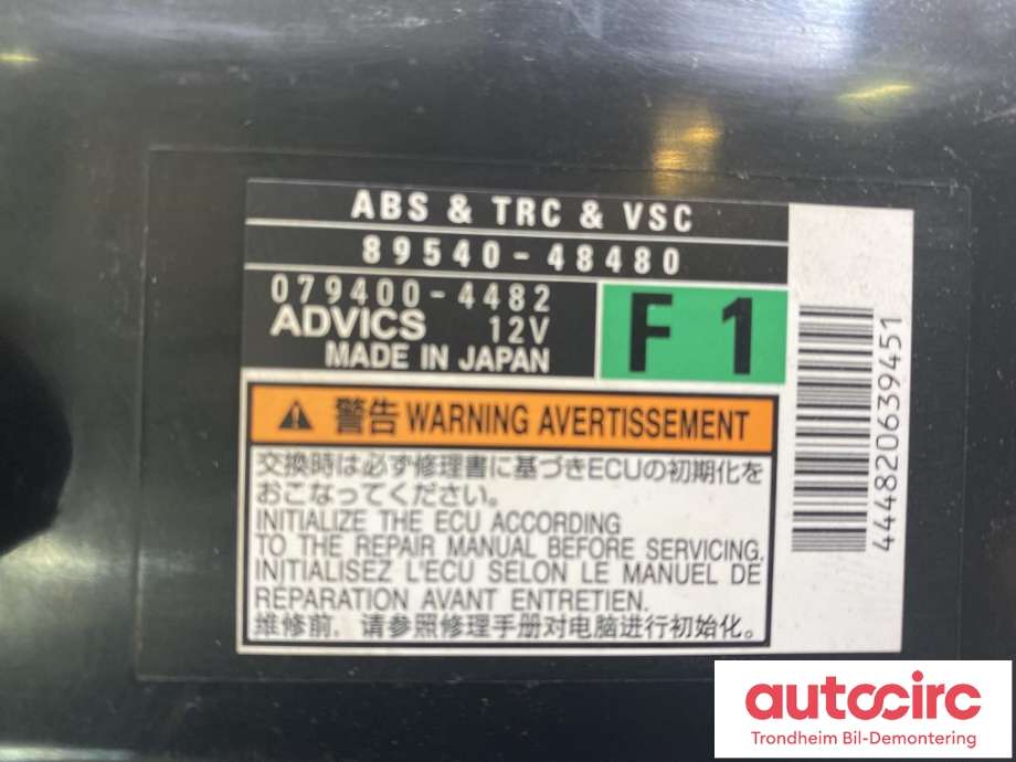 Styreenhet ABS til Lexus RX 2016-->> (Type IV) (AL20) (AL20) (ADVICS|895B048060|89540-48480|)