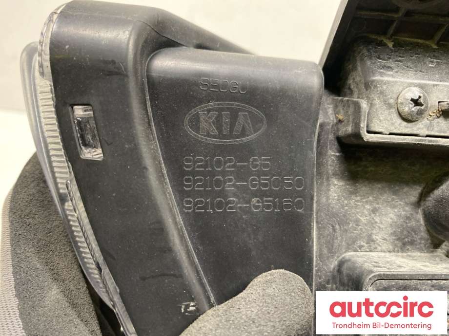 Frontlykt høyre xenon til Kia Niro 2016-2021  (KIA|92102-G5050|92102-G5160|92102G5000)