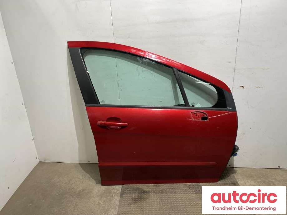 Dør høyre foran til Peugeot 308, 2007-2011 (Type I, Fase 1)  (..|9004 CC)