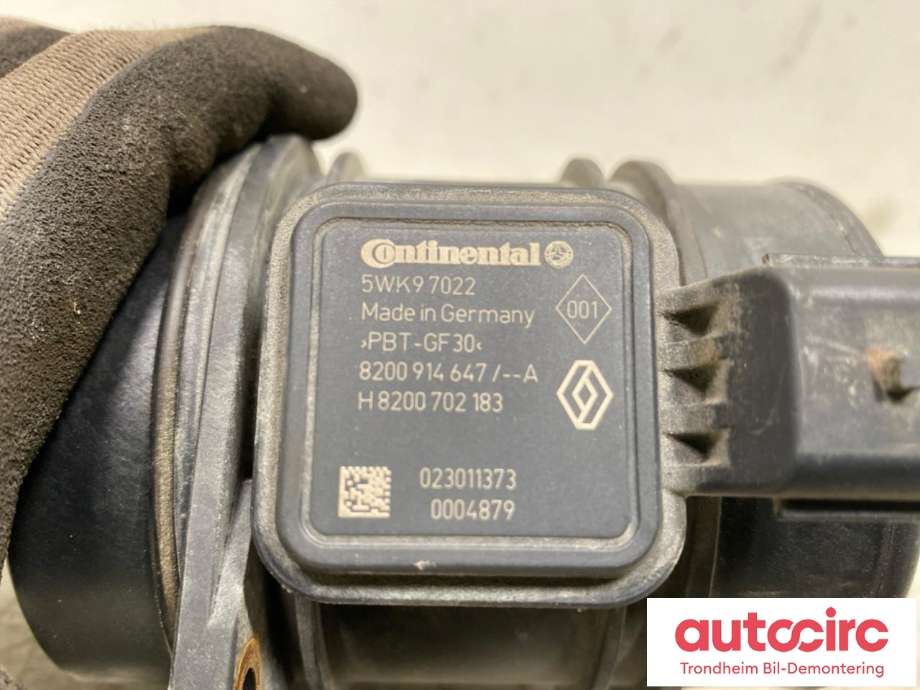 Luftmengde/luftmassemåler til Renault Master 2010-2013 (Type III, Fase 1) (CONTINENTAL|8200914647|5WK97022|8200 914 647)