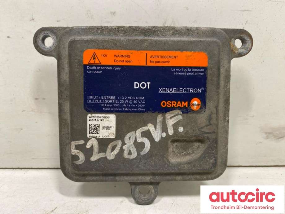 Styreenhet xenon/ballast til Tesla Model S, 2013-2016 (Fase 1)  (A70525700DG)