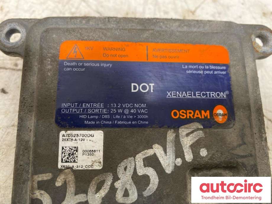 Styreenhet xenon/ballast til Tesla Model S 2013-2016 (Fase 1)  (A70525700DG|)