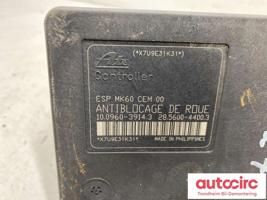 ABS sentral til Peugeot 207 2006-2012 (ATE|4541 CY|16 826 066 80|4541 CZ| 9665344980)