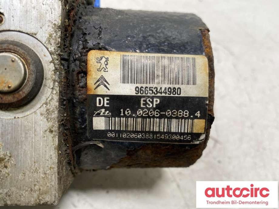 ABS sentral til Peugeot 207 2006-2012 (ATE|4541 CY|16 826 066 80|4541 CZ| 9665344980)