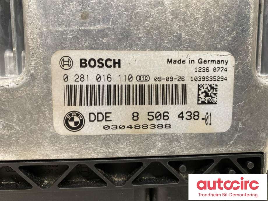 Styreenhet motor til BMW 3-Serie 2005-2011 (E90/E91/E92/E93) (E90/E91/E92/E93) (13 61 8 512 498|0 281 016 110|)