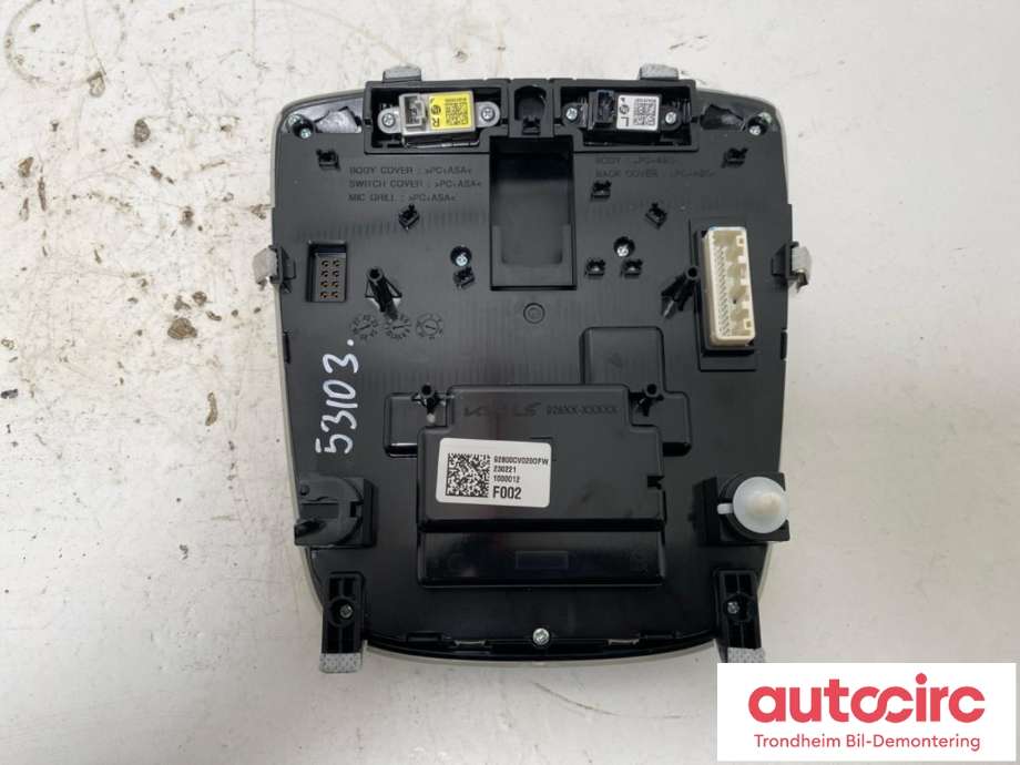 Taklyspanel til Kia EV6 2021-->>  (..|92800-CV020OFW|92800CV020OFW|)
