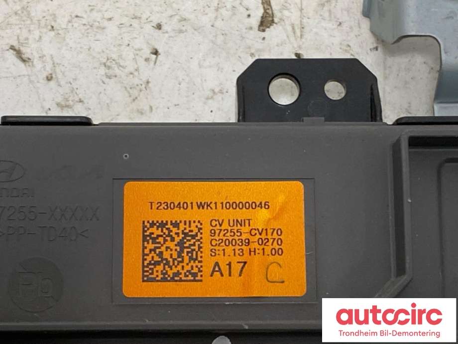 Styreenhet klima/aircondition til Kia EV6 2021-->>  (...|97255CV170|)