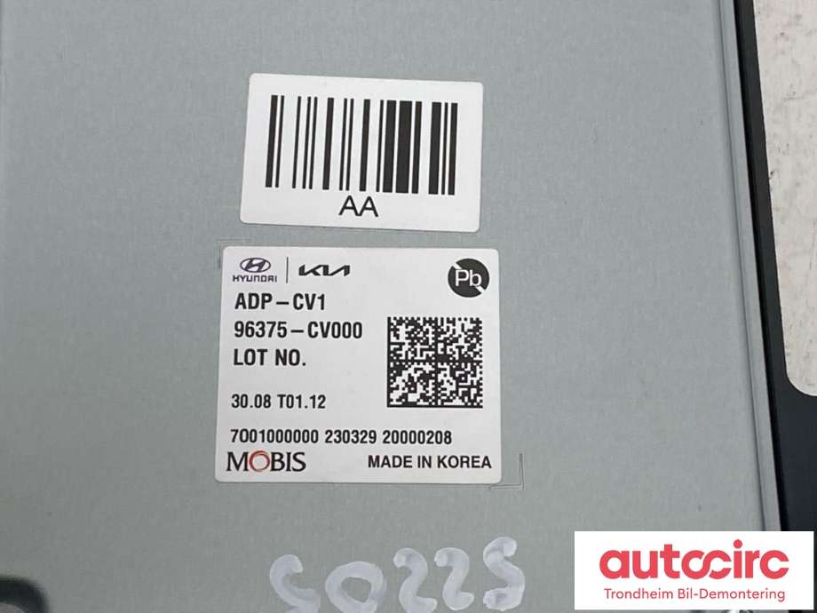 Styreenhet diverse til Kia EV6 2021-->> (...|96375CV000|)