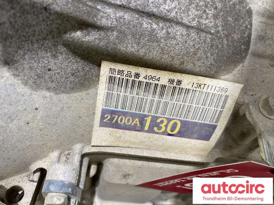 Girkasse 4WD hovedkasse til Mitsubishi Pajero 2007-2016 (Type IV, Fase 1)  (AUTOMAT|2700A130||V5AWF-K-BADA| BABA)