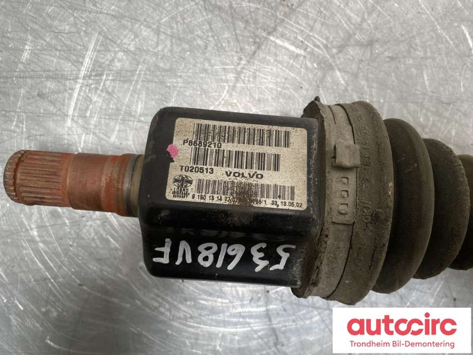 Drivaksel venstre foran, bensin/automat til Volvo S60 2000-2004 (Type I, Fase 1)  (8252033|8689210|)