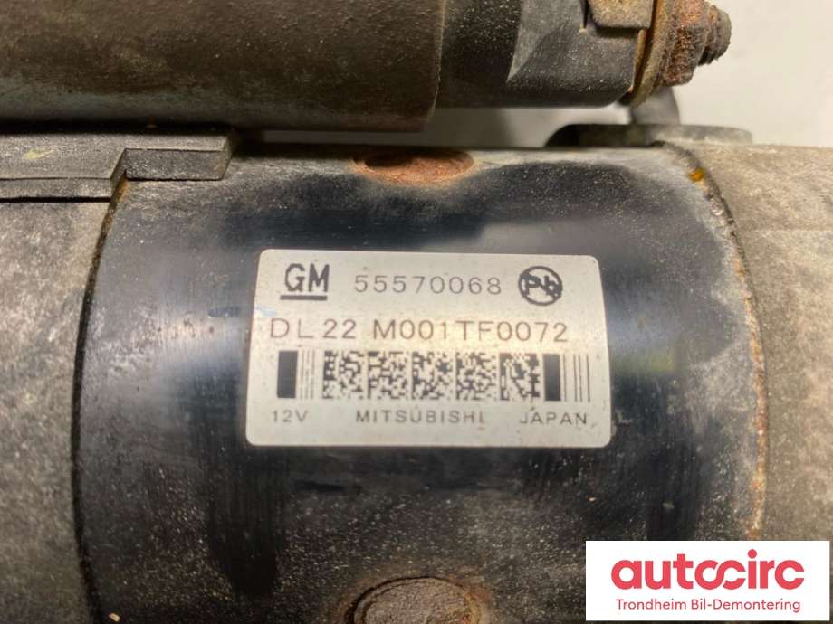 Starter diesel til Opel Zafira Tourer 2012-2018  (55570068|55497878|95520329)
