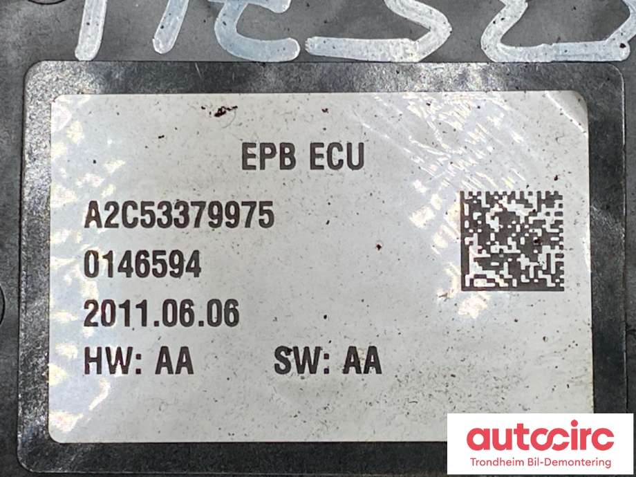 Håndbrekk/parkbrems elektrisk, fra bakstilling til Peugeot 3008 2009-2016 (Type I)  (470212|)