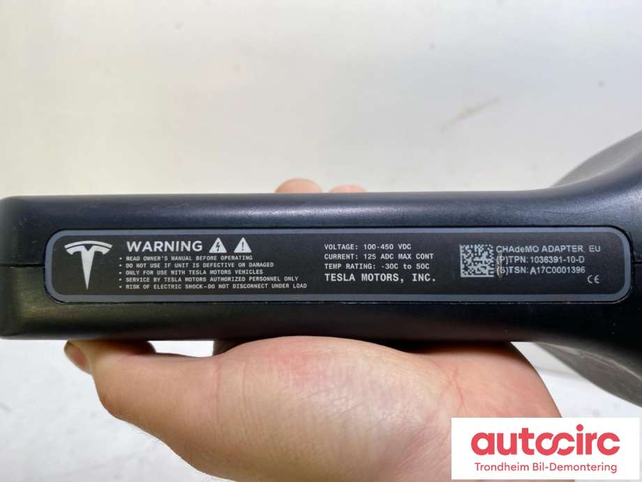 Batterilader kabel adapter til Tesla Model S 2013-2016 (Fase 1)  (TESLA|1036391-10-D|A17C0001396|)