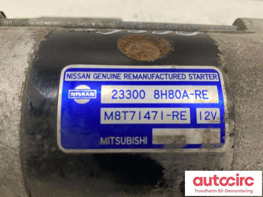 Starter diesel til Nissan X-Trail 2002-2007 (T30) (T30) (233008H801|233008H80A|)