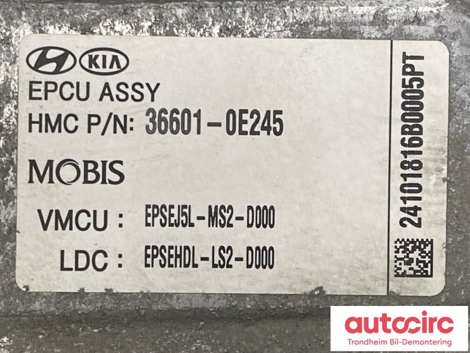 Inverter elbil til Kia Soul 2014-2019 (Type II) (36601-0E245|)