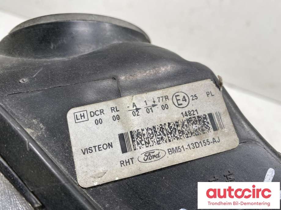 Frontlykt venstre halogen til Ford Focus 2011-2014 (Type III, Fase 1)  (2004299|BM51-13D155-AJ|)