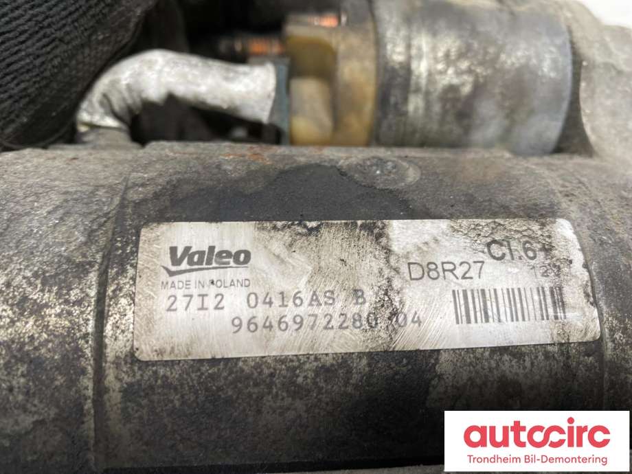 Starter diesel til Peugeot Expert 2007-2016 (Type II) (VALEO|5802Z5|9646972280|D8R27)