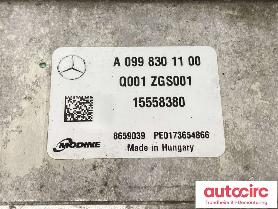 Aircondition diverse til Mercedes EQC 2019-->>  (A0998301100|A 099 830 15 00|)
