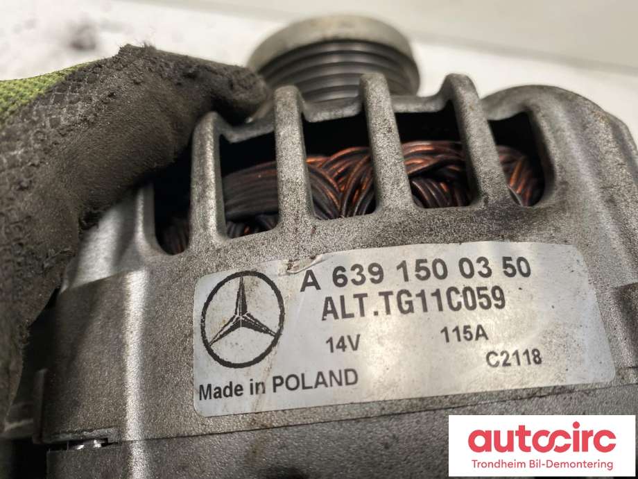 Dynamo diesel til Smart Forfour 2004-2007 (Type I) (W454) (W454) (A 639 150 03 50|A 639 150 02 50|)