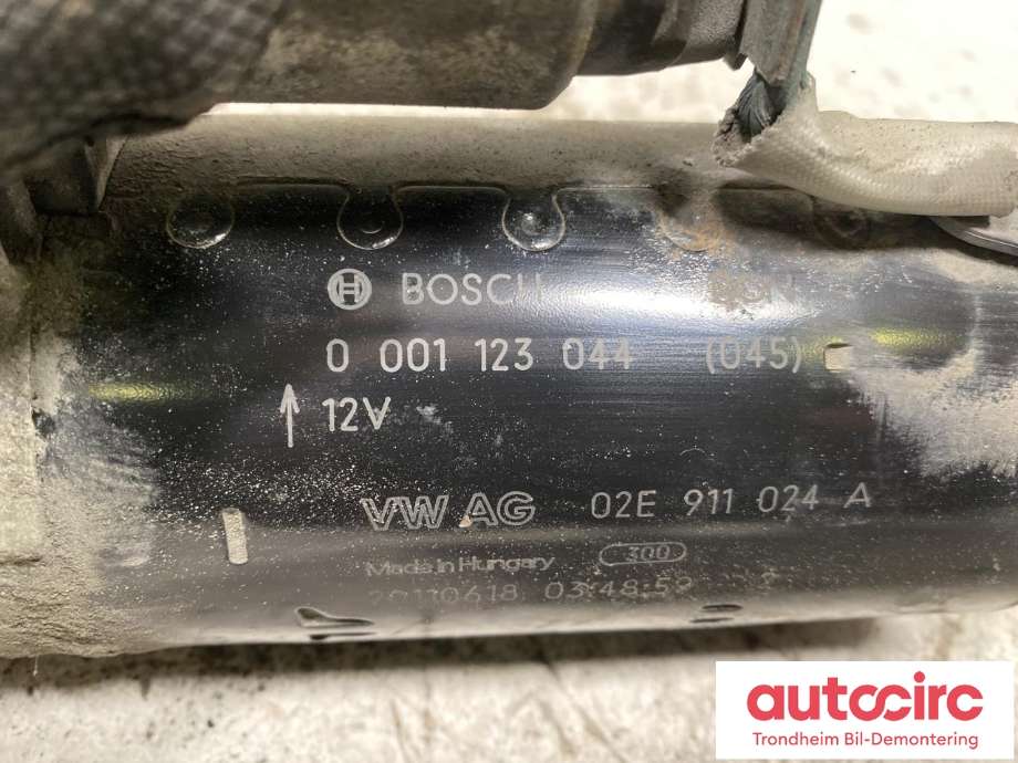 Starter diesel til Škoda Yeti 2009-2013 (Fase 1)  (02E 911 024 A|)