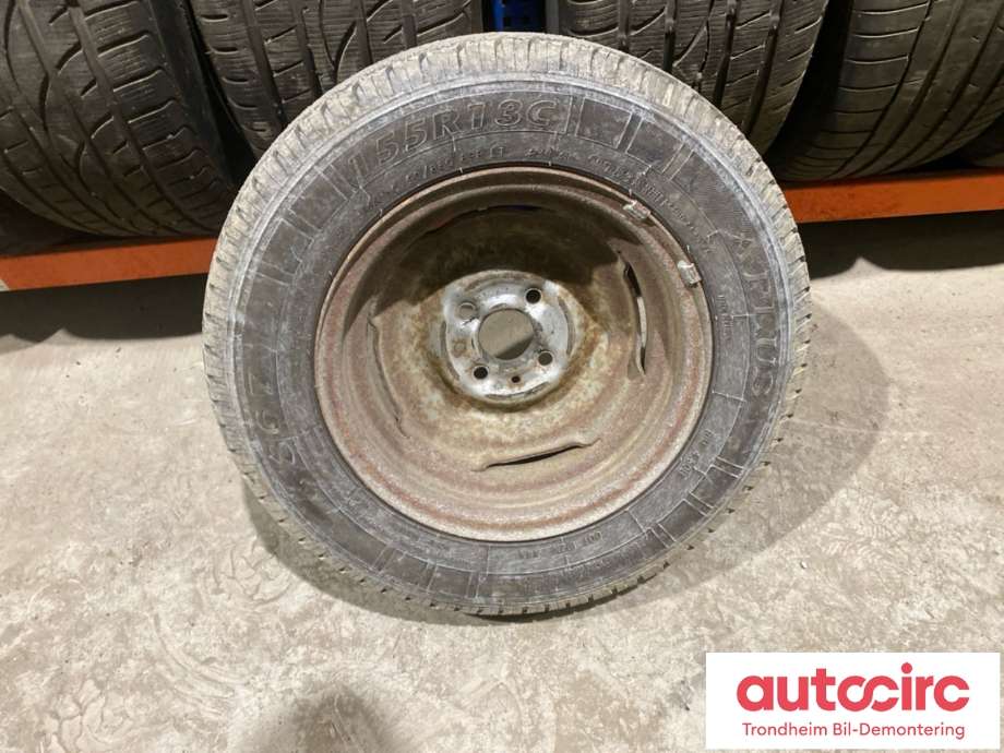 Hjulsett stål sommer til Annet Campingvogn Munsterland (LMC) 0-->>  (13 TOMMER|155/80R13C|PROD: 0122|4MM)