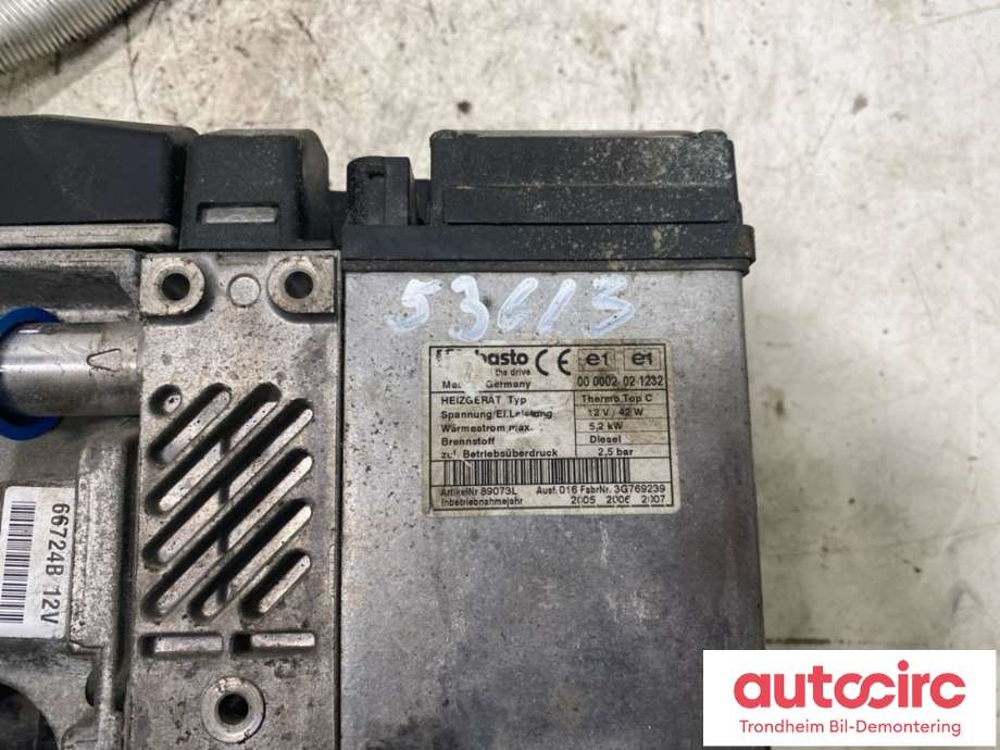 Dieselvarmer til Toyota Land Cruiser 120 2002-2009 (WEBASTO|66724B|)