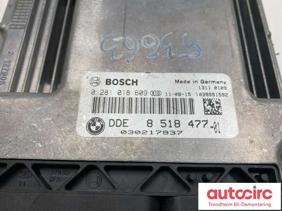 Styreenhet motor til BMW 5-Serie 2010-2017 (F10/F11) (F10/F11) (13618518891|)