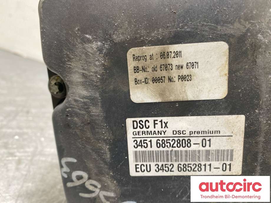 ABS sentral til BMW 5-Serie 2010-2017 (F10/F11) (F10/F11) (34516852809|3451 6852808-01|)