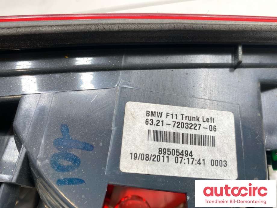 Baklykt høyre ytre til BMW 5-Serie 2010-2017 (F10/F11) (F10/F11) (63217203234|63217203225|)
