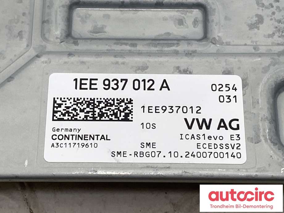 Styreenhet diverse til VW ID.7 2023-->>  (1EE 937 012 A|)