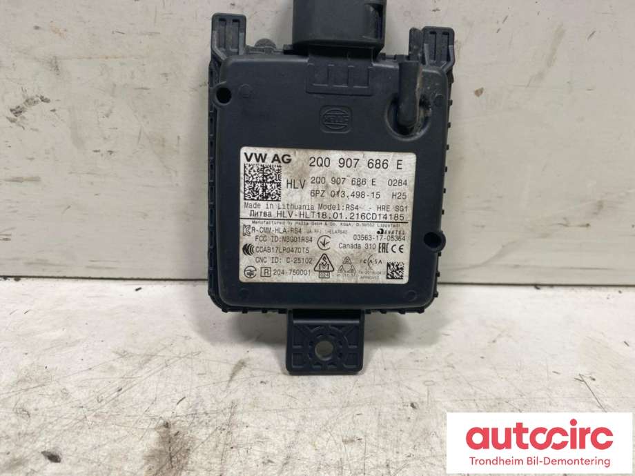Sensor radar til Škoda Enyaq 2021-->>  (2Q0 907 685 G|2Q0 907 686 G|2Q0 907 686 E)