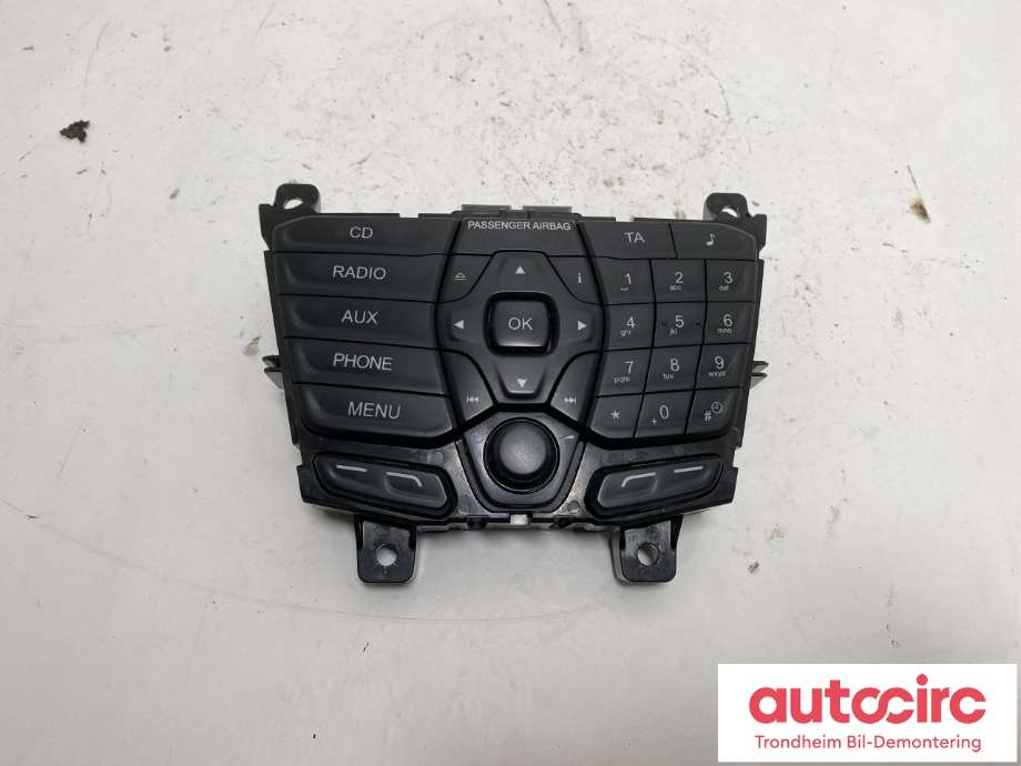 Bilstereo betjeningspanel til Ford Transit Custom 2013-2023 (Type I)  (BK2T-18K811-BC|BK2T-18K811-BE|2190668)