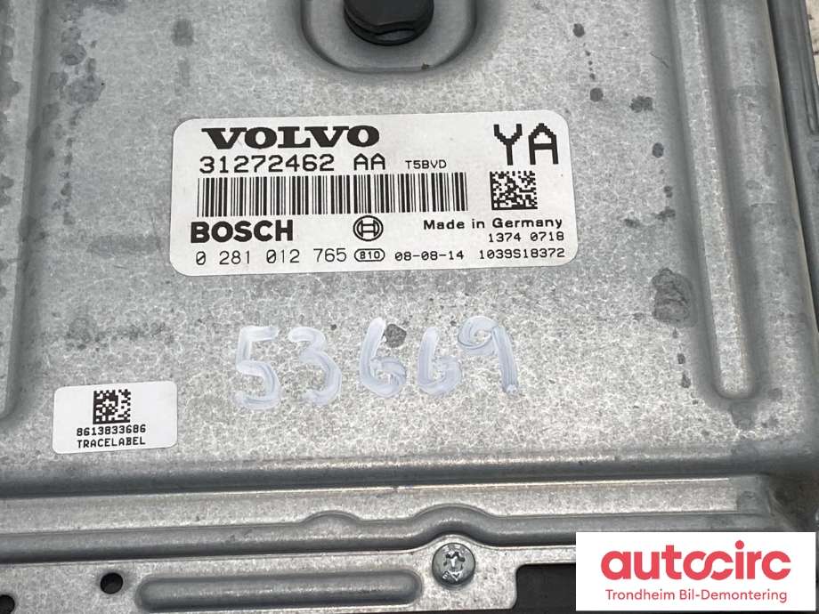 Styreenhet motor til Volvo XC70 2008-2013 (Type II, Fase 1)  (BOSCH|31272462|36002596|0281012765)