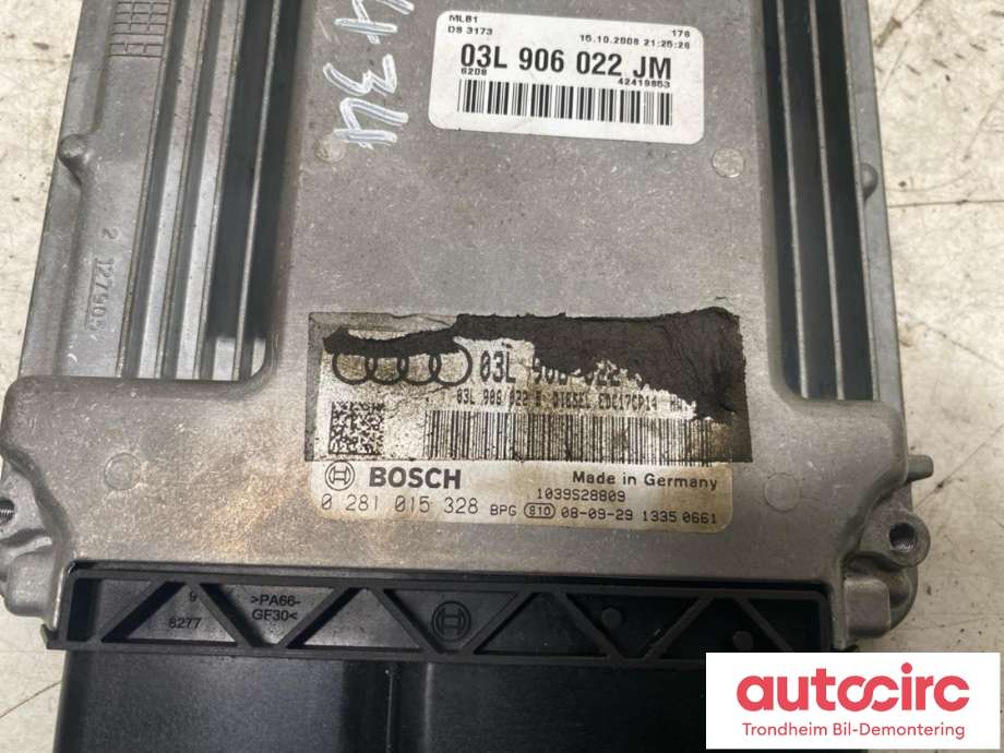 Styreenhet motor til Audi A4 2007-2014 (Type IV) (B8) (B8) (BOSCH|03L 906 022 JM|0 281 015 328|)