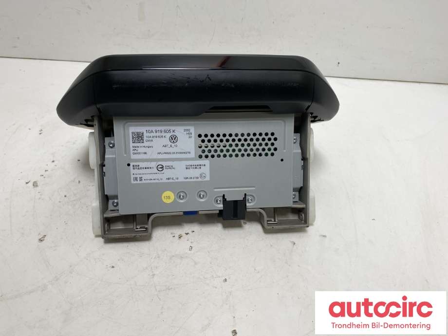 Multimedia display (MCU - Media Controller Unit) til VW ID.3 2020-->>  (10A919605K|10A919605|)