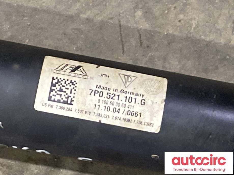 Mellomaksel fremre til Porsche Cayenne 2010-2017 (92A) (92A) (958 421 010 11|958 521 101 B|)