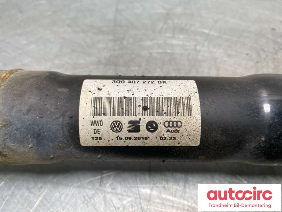 Drivaksel høyre foran, hybrid til VW Passat 2015-2019 (Fase 1) (B8) (B8) (3Q0407272BK|)
