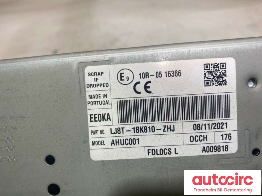 Bilstereo navigasjon til Ford Mustang Mach-e 2020-->> (LJ8T-18K810-ZHJ|LJ8T-18K810-ZHK|2616293)