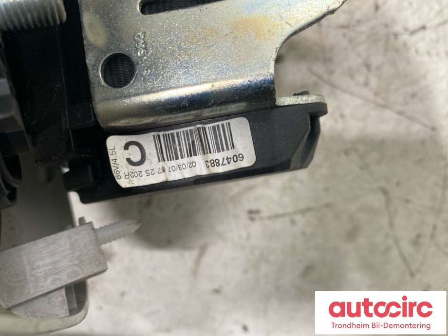Sikkerhetsbelte bak midtre til VW Touran 2007-2010 (Type I, Fase 2)  (1T0 857 807 C|)