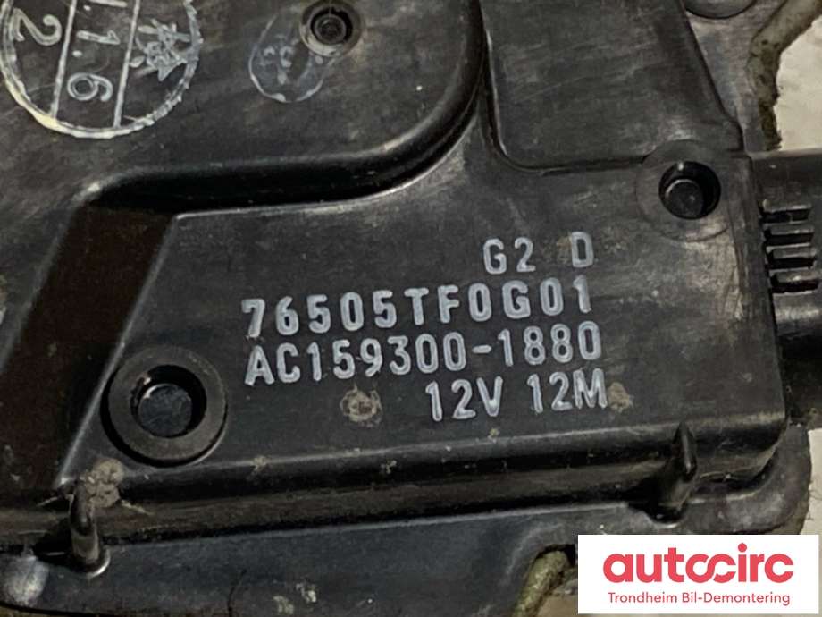 Viskermotor frontrute til Honda Jazz 2009-2015 (Type II)  (76505TF0G01|)
