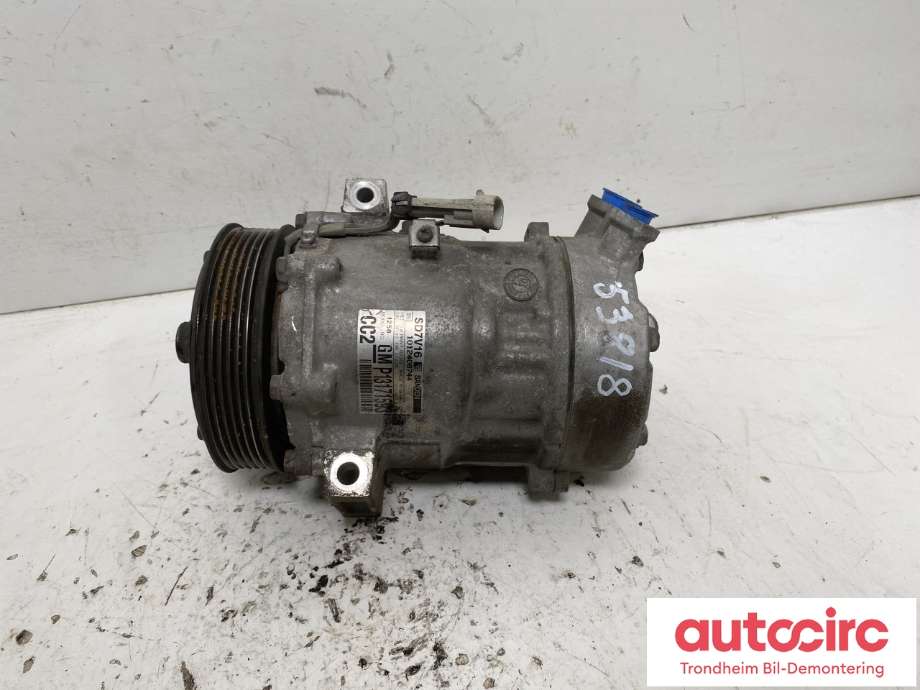 Aircondition kompressor til Saab 9-3 2008-2011 (Type II, Fase 2)  (SANDEN|13171593|P13171593|)