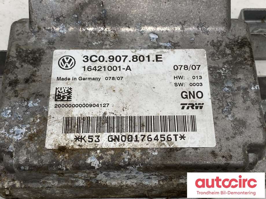 Styreenhet elektrisk parkbrems (EPB - Electric Parking Brake) til VW Passat 2005-2010 (B6) (B6) (TRW|3C0907801G|3C0907801E|)