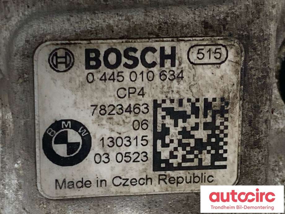 Dieselpumpe til BMW 5-Serie 2010-2017 (F10/F11) (F10/F11) (BOSCH|13 51 7 824 476|0 445010 634|7823463)