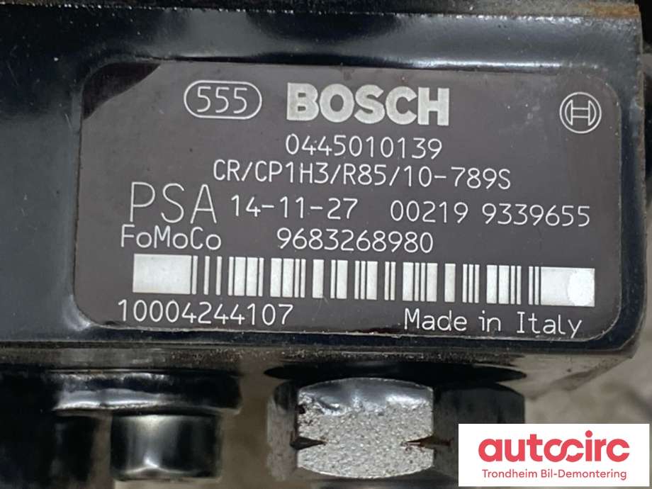 Dieselpumpe til Land Rover Range Rover, Evoque 2011-2019 (Type I)  (BOSCH|LR093850|RMDJ329A543AA|0445010139)