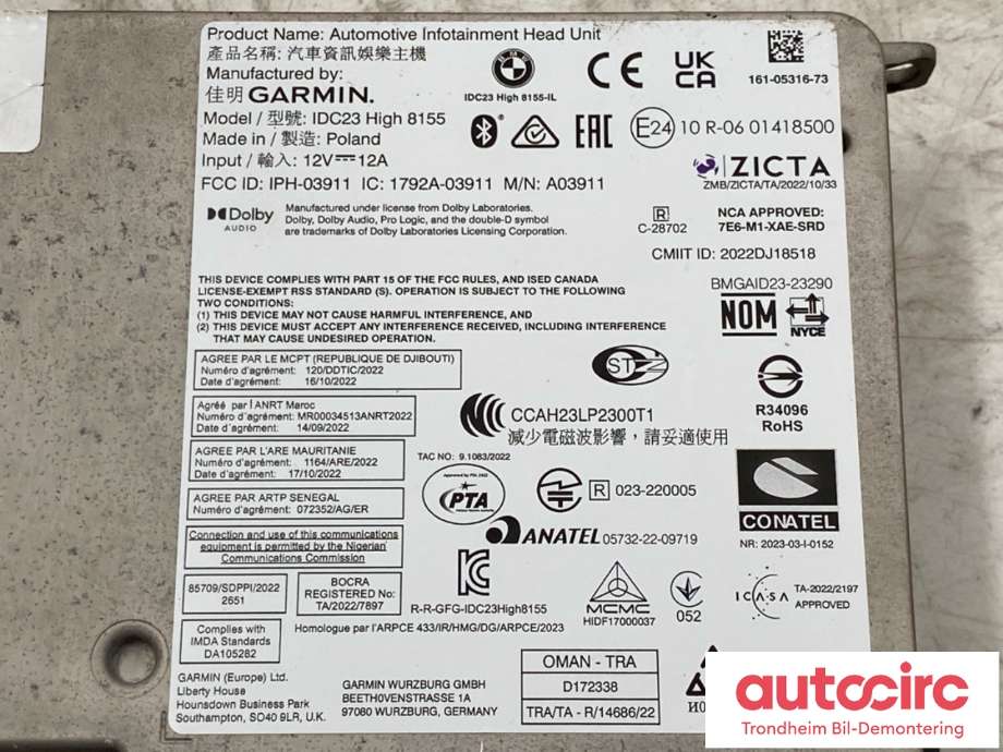 Bilstereo navigasjon til BMW iX2 2024-->>  (5B41FD1|65125B50688|65125B76BF1| 65125B58030| 65125B5DDA3| 65125B6C8E2)